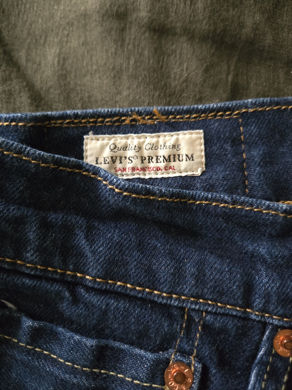 Levi's Premium 511 Selvedge Jeans 34x32 Getting Started Dark Wash - Picture 4 of 8